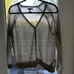 Massimo Dutti Metallic Cardigan